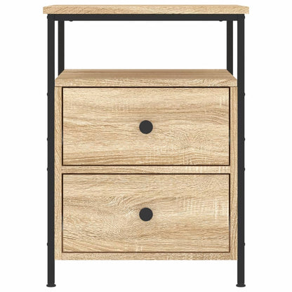 Comodini 2 pz Rovere Sonoma 44x45x60 cm in Legno Multistrato