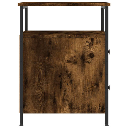 Comodini 2 pz Rovere Fumo 44x45x60 cm in Legno Multistrato