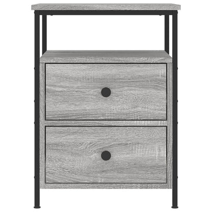 Comodini 2 pz Grigio Sonoma 44x45x60 cm in Legno Multistrato