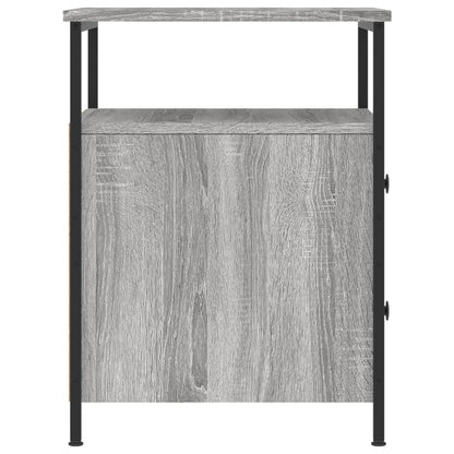 Comodini 2 pz Grigio Sonoma 44x45x60 cm in Legno Multistrato