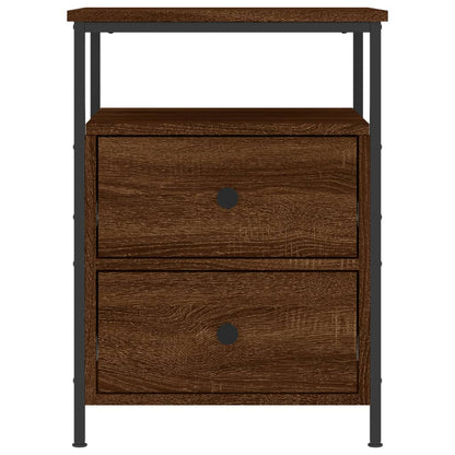 Comodini 2 pz Rovere Marrone 44x45x60 cm in Legno Multistrato