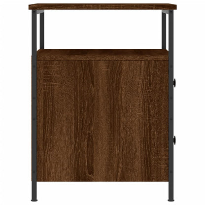 Comodini 2 pz Rovere Marrone 44x45x60 cm in Legno Multistrato