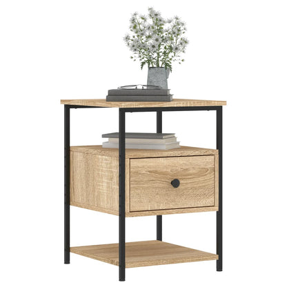 Comodino Rovere Sonoma 40x42x56 cm in Legno Multistrato