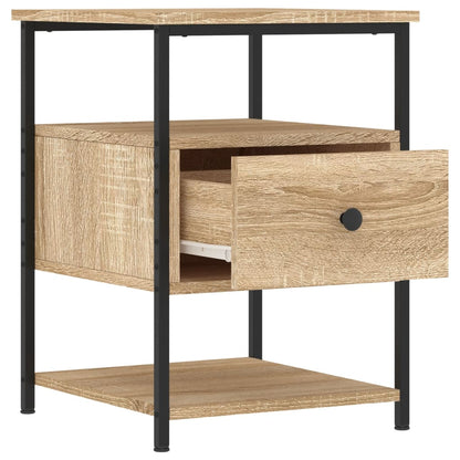 Comodini 2 pz Rovere Sonoma 40x42x56 cm in Legno Multistrato