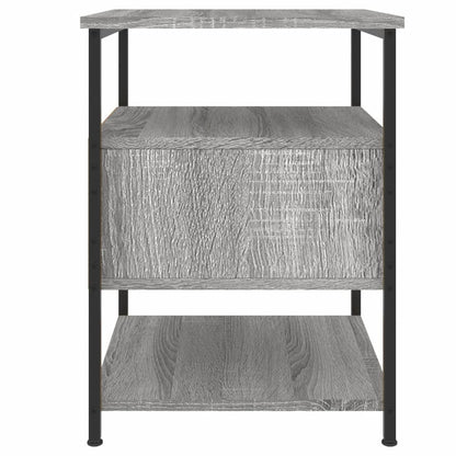 Comodino Grigio Sonoma 40x42x56 cm in Legno Multistrato