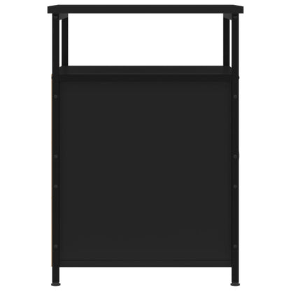 Comodini 2 pz Neri 40x42x60 cm in Legno Multistrato