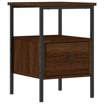Comodino Rovere Marrone 34x35,5x50 cm in Legno Multistrato - homemem39