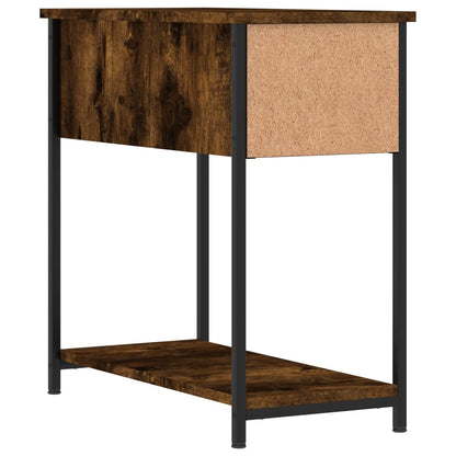 Comodini 2 pz Rovere Fumo 30x60x60 cm in Legno Multistrato