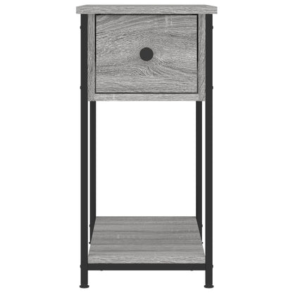 Comodino Grigio Sonoma 30x60x60 cm in Legno Multistrato