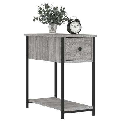 Comodini 2 pz Grigio Sonoma 30x60x60 cm in Legno Multistrato