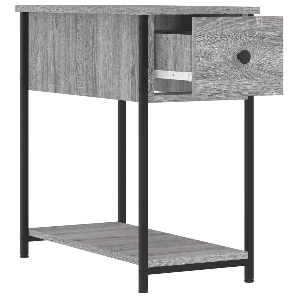 Comodini 2 pz Grigio Sonoma 30x60x60 cm in Legno Multistrato