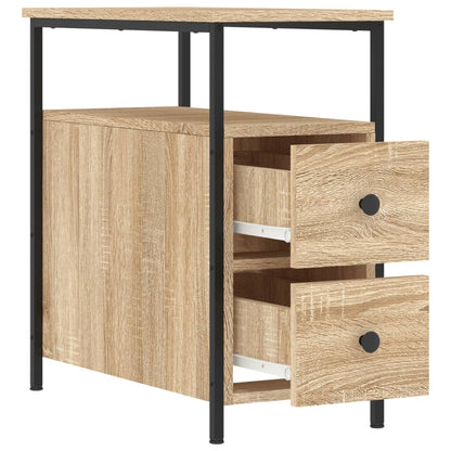 Comodino Rovere Sonoma 30x60x60 cm in Legno Multistrato