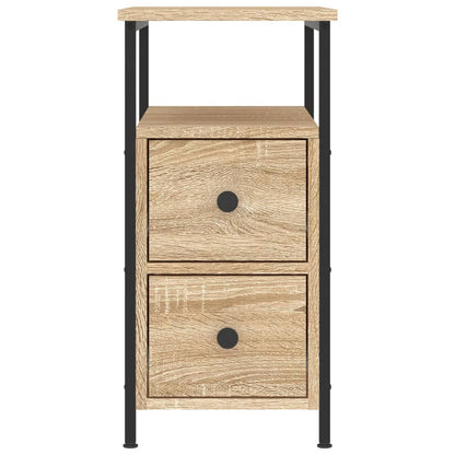Comodini 2 pz Rovere Sonoma 30x60x60 cm in Legno Multistrato