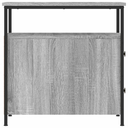 Comodino Grigio Sonoma 30x60x60 cm in Legno Multistrato