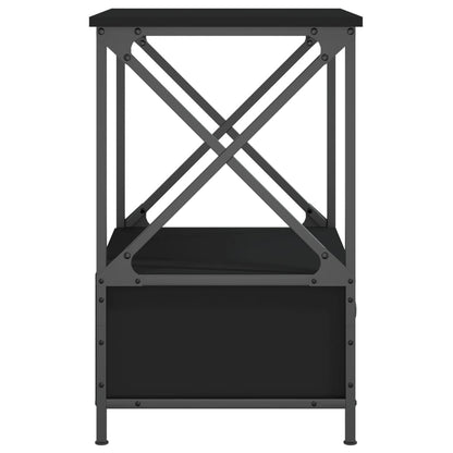 Comodini 2 pz Neri 50x41x65 cm in Legno Multistrato
