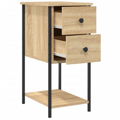 Comodini 2 pz Rovere Sonoma 32x42x70 cm in Legno Multistrato