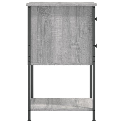 Comodino Grigio Sonoma 32x42x70 cm in Legno Multistrato