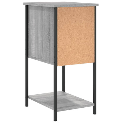 Comodini 2 pz Grigio Sonoma 32x42x70 cm in Legno Multistrato