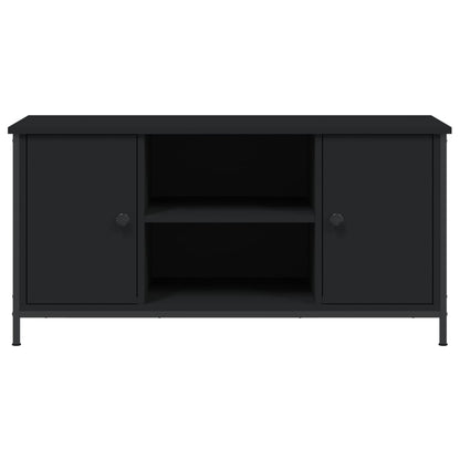 Mobile Porta TV Nero 100x40x50 cm in Legno Multistrato - homemem39