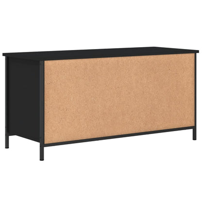 Mobile Porta TV Nero 100x40x50 cm in Legno Multistrato - homemem39