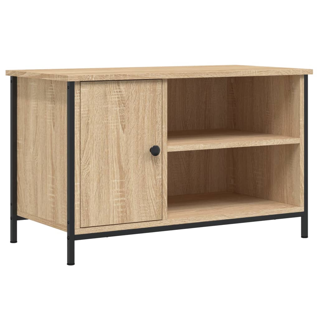 Mobile Porta TV Rovere Sonoma 80x40x50 cm in Legno Multistrato - homemem39