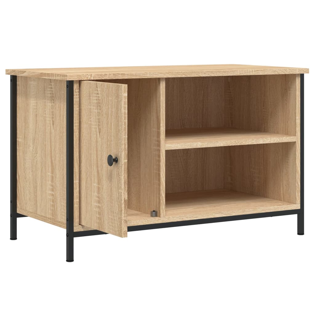 Mobile Porta TV Rovere Sonoma 80x40x50 cm in Legno Multistrato - homemem39