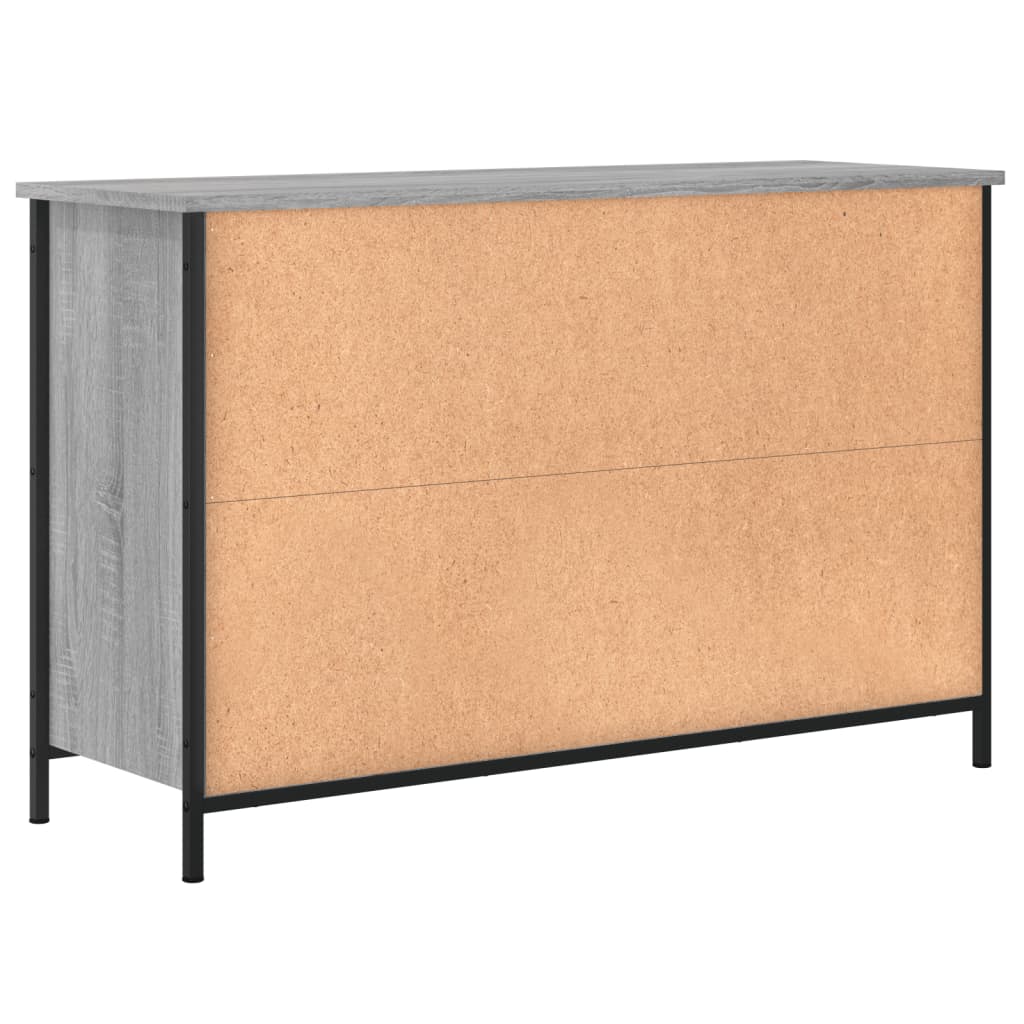 Mobile TV Grigio Sonoma 100x35x65 cm in Legno Multistrato - homemem39
