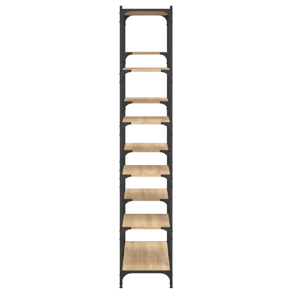 Libreria Rovere Sonoma 100x32x170 cm Legno Multistrato e Ferro | homemem39