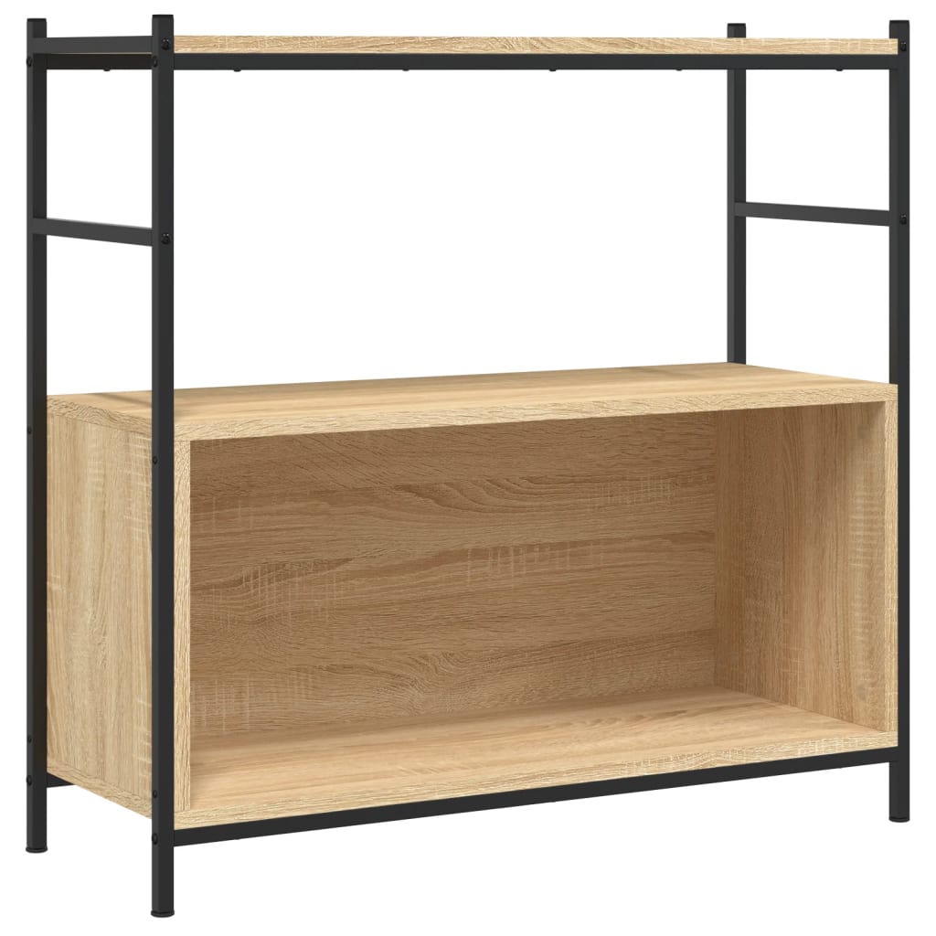 Libreria Rovere Sonoma 80x30x78,5 cm Legno Multistrato e Ferro | homemem39