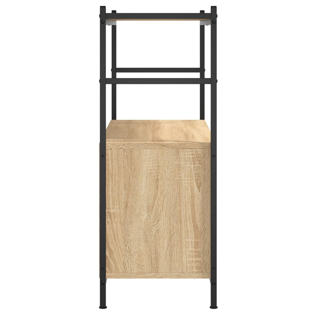 Libreria Rovere Sonoma 80x30x78,5 cm Legno Multistrato e Ferro | homemem39