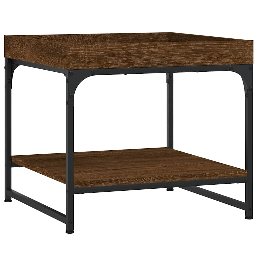 Tavolino Salotto Rovere Marrone 49,5x49,5x45 Legno Multistrato | homemem39