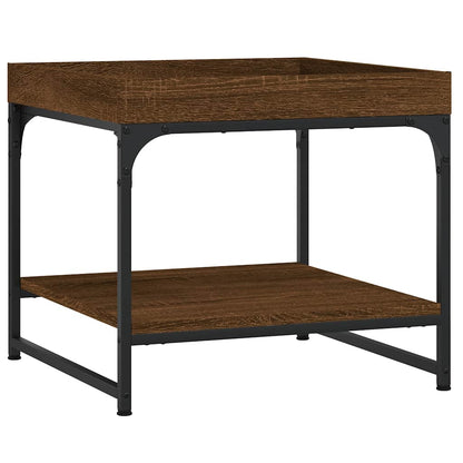 Tavolino Salotto Rovere Marrone 49,5x49,5x45 Legno Multistrato | homemem39