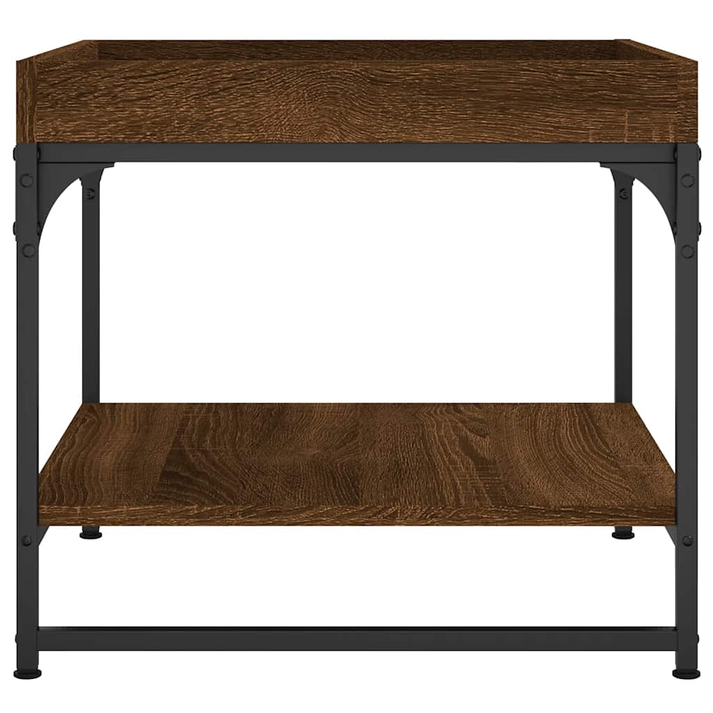 Tavolino Salotto Rovere Marrone 49,5x49,5x45 Legno Multistrato | homemem39