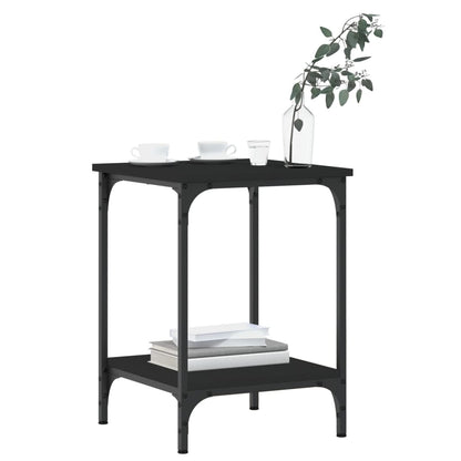 Tavolino da Salotto Nero 40x40x55 cm in Legno Multistrato | homemem39