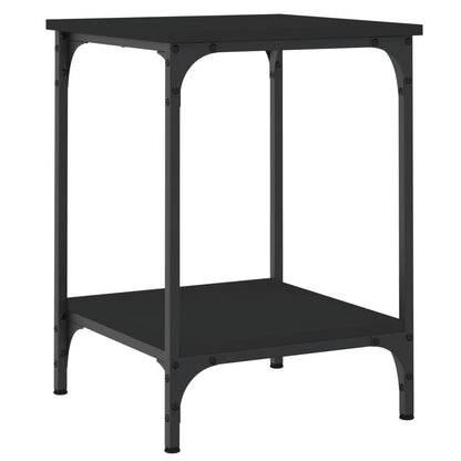 Tavolino da Salotto Nero 40x40x55 cm in Legno Multistrato | homemem39