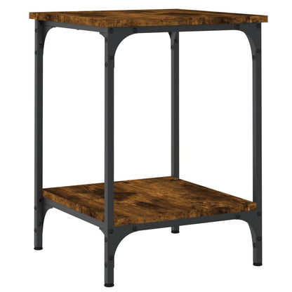 Tavolino da Salotto Rovere Fumo 40x40x55 cm Legno Multistrato | homemem39