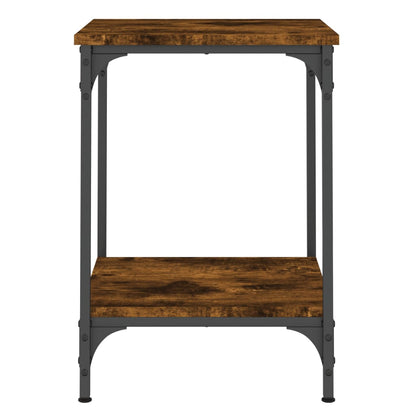 Tavolino da Salotto Rovere Fumo 40x40x55 cm Legno Multistrato | homemem39