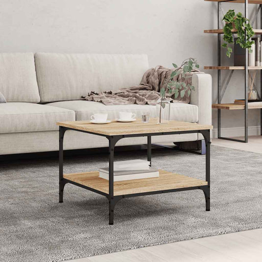 Tavolino da Salotto Rovere Sonoma 55x55x40 cm Legno Multistrato | homemem39