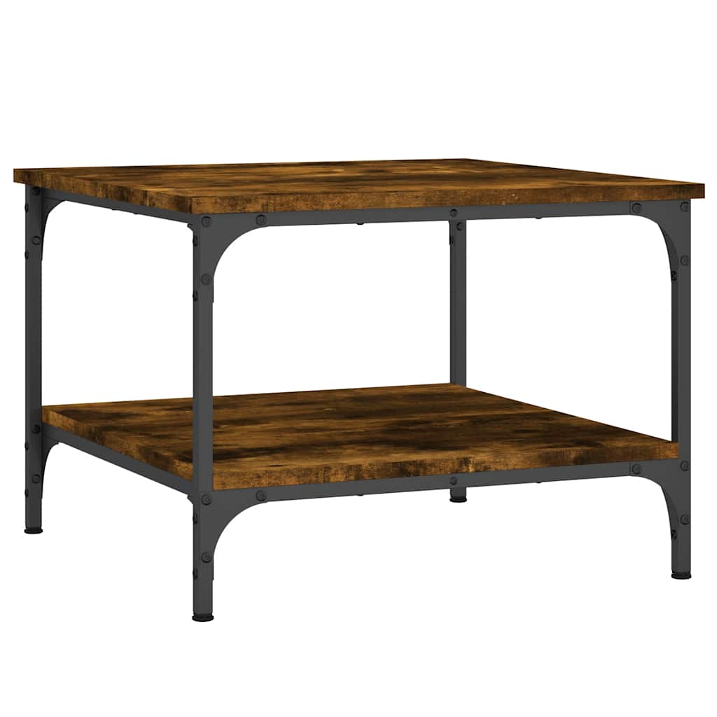Tavolino da Salotto Rovere Fumo 55x55x40cm in Legno Multistrato | homemem39