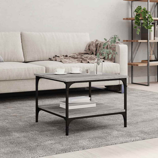Tavolino da Salotto Grigio Sonoma 55x55x40 cm Legno Multistrato | homemem39