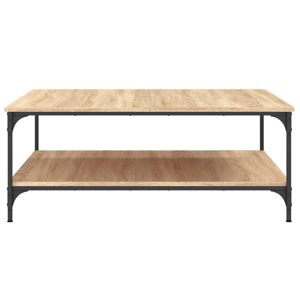 Tavolino Salotto Rovere Sonoma 100x100x40 cm Legno Multistrato | homemem39