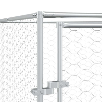 Cuccia per Cani da Esterno Argento 2x10x2 m Acciaio Zincato | homemem39