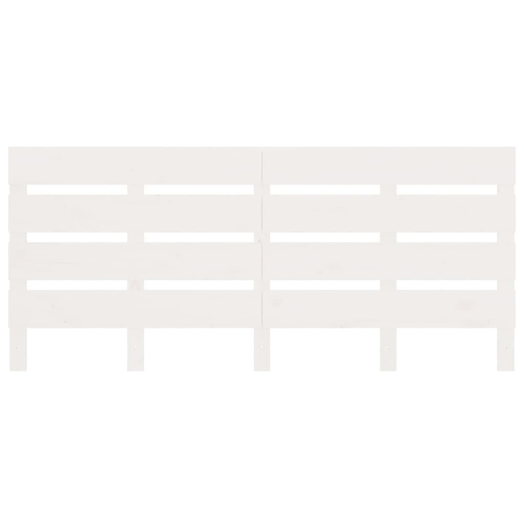 Giroletto Bianco Legno Massello di Pino 120x190 cm Small Double - homemem39