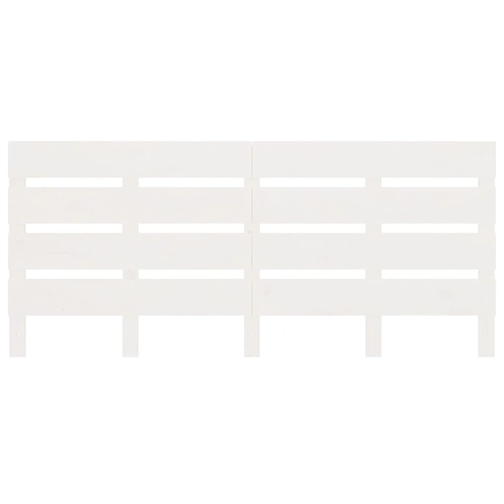 Letto senza Materasso Bianco 140x190 cm Legno Massello di Pino - homemem39