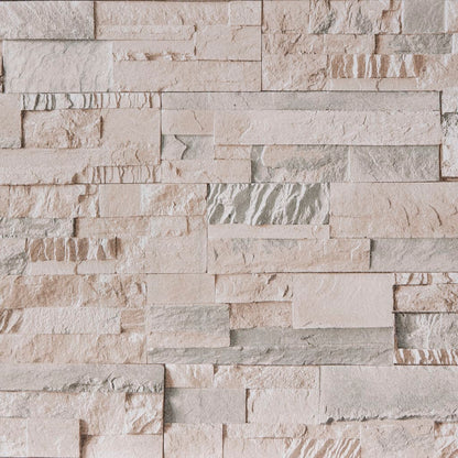 Carta da Parati 3D Pietra Grigio e Beige10x0,53 m Non Tessuto - homemem39