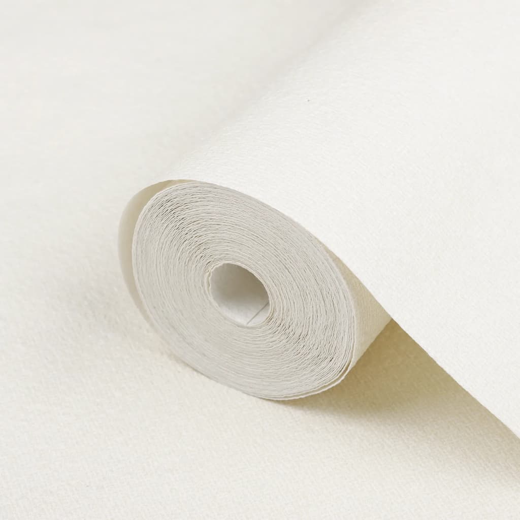 Carta da Parati 3D Crema Solido 10x0,53 m Non Tessuto - homemem39