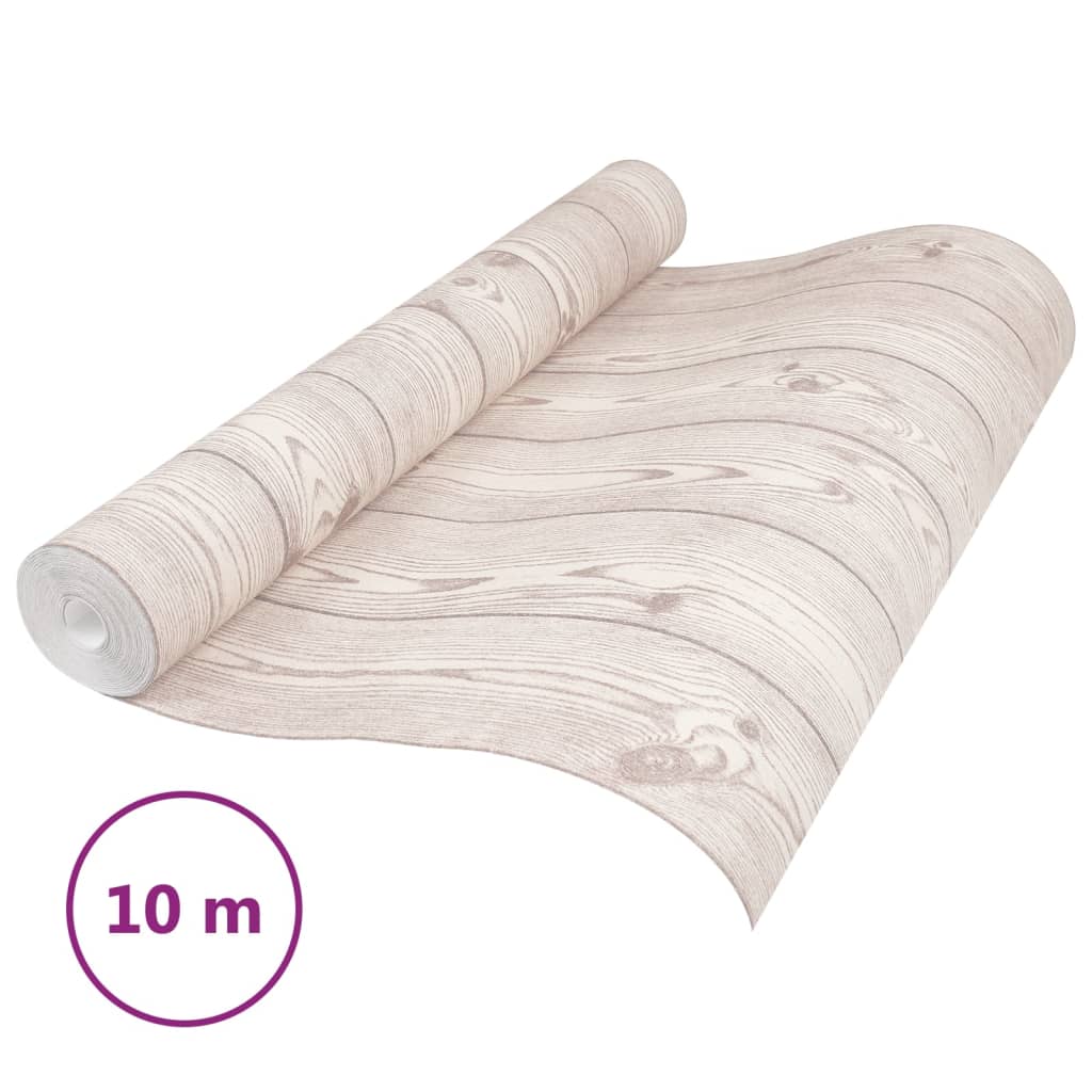 Carta da Parati 3D Motivo Legno Grigio 10x0,53 m Non Tessuto - homemem39