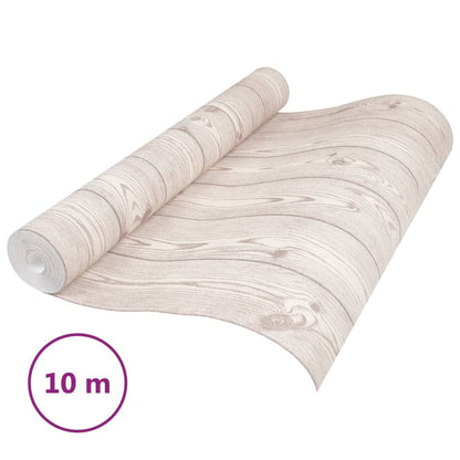 Carta da Parati 3D Motivo Legno Grigio 10x0,53 m Non Tessuto - homemem39