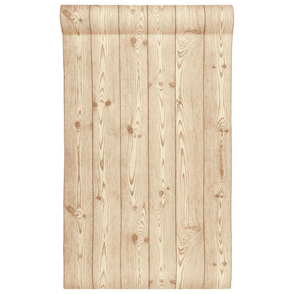 Carta da Parati 3D Motivo Legno Marrone 10x0,53 m Non Tessuto - homemem39