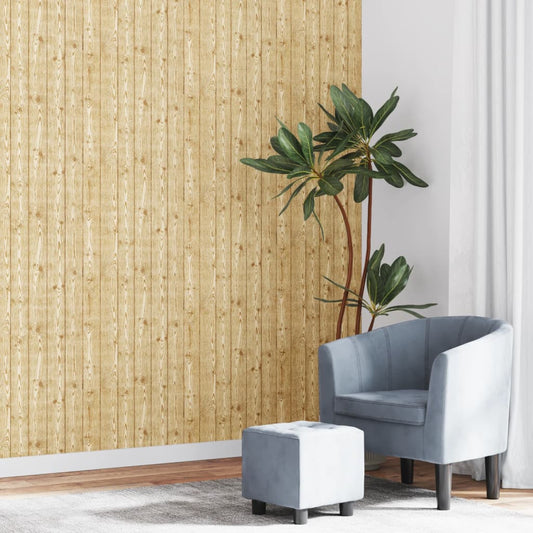 Carta da Parati 3D Motivo Legno Marrone 10x0,53 m Non Tessuto - homemem39